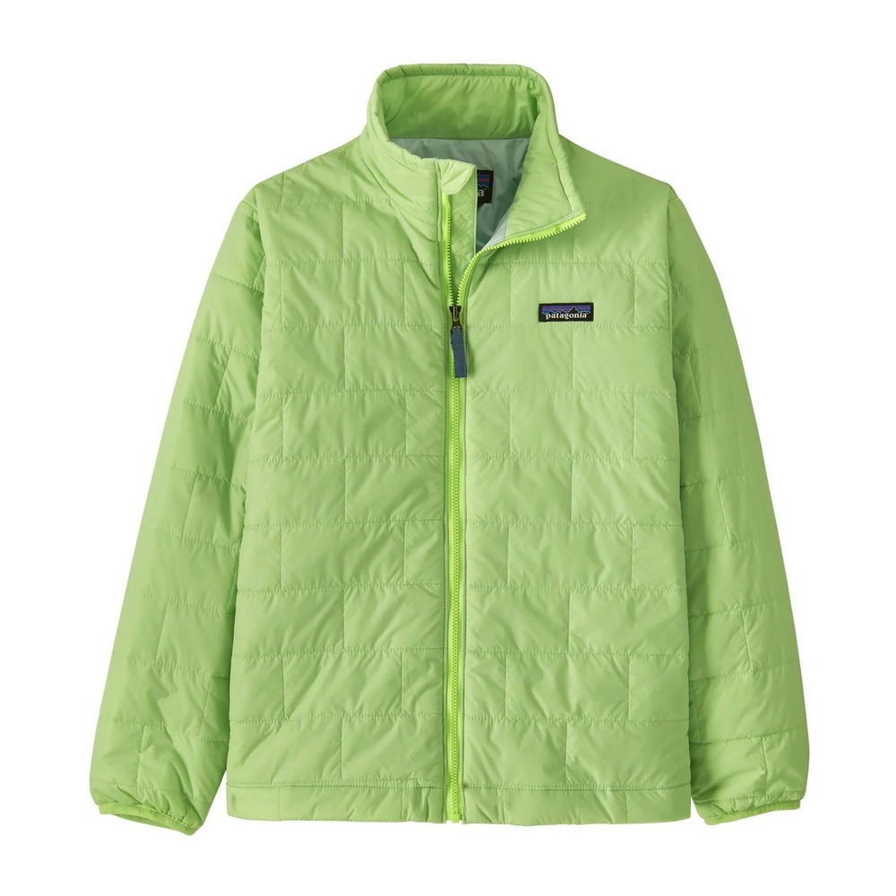 Patagonia Kids'‎ Jacket Nano Puff Brick Quilt Neon Green XL 14